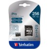 Verbatim Micro SD Card+Adapter Class10 U3 256GB Verbatim Micro SD Card+Adapter Class10 U3 256GB