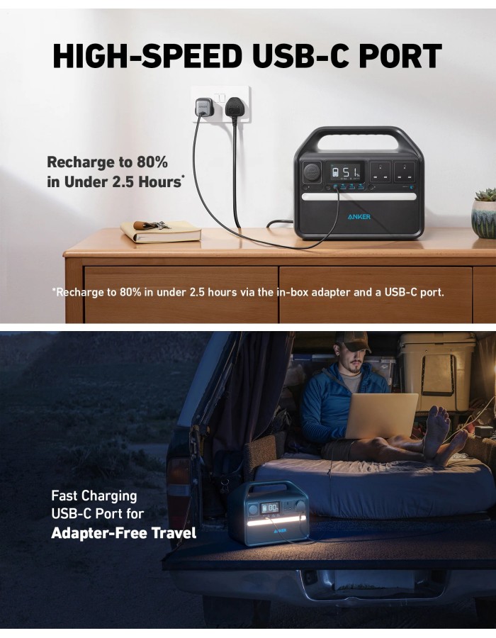 Anker SOLIX Powerhouse 535 Portable Power Station 512WH UK Anker SOLIX Powerhouse 535 Portable Power Station 512WH UK
