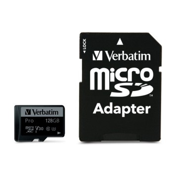 Verbatim Micro SD Card+Adapter Class10 U3 128GB