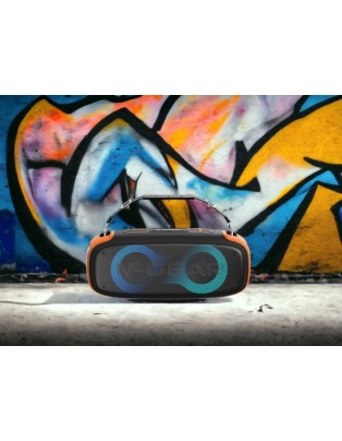 N-Gear LETS GO PARTY BLAZOOKA 830 Portable Speaker with 1x Wireless Mic RGB Lights BT & USB
