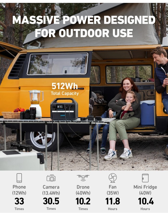 Anker SOLIX Powerhouse 535 Portable Power Station 512WH UK Anker SOLIX Powerhouse 535 Portable Power Station 512WH UK