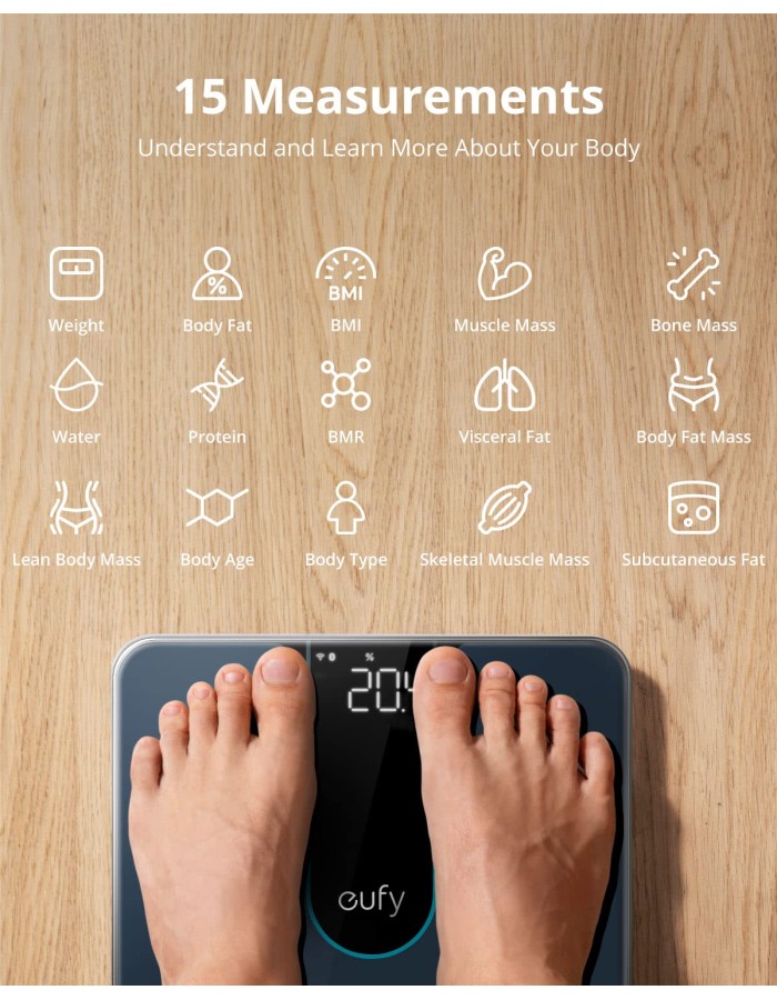 Anker Eufy Home Smart Scale P2 Pro Black Anker Eufy Home Smart Scale P2 Pro Black
