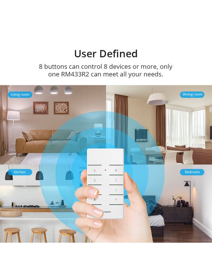 Sonoff RM433R2 Remote For Sonoff RF Devices Sonoff RM433R2 Remote For Sonoff RF Devices