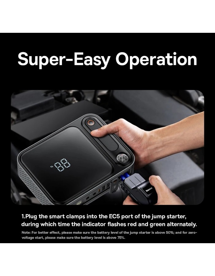 Baseus Car Jump Start Booster & Powerbank 26800maH 3000A