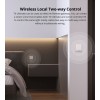 Sonoff T52C-WiFi Smart Wall Touch Switch 2-Button White