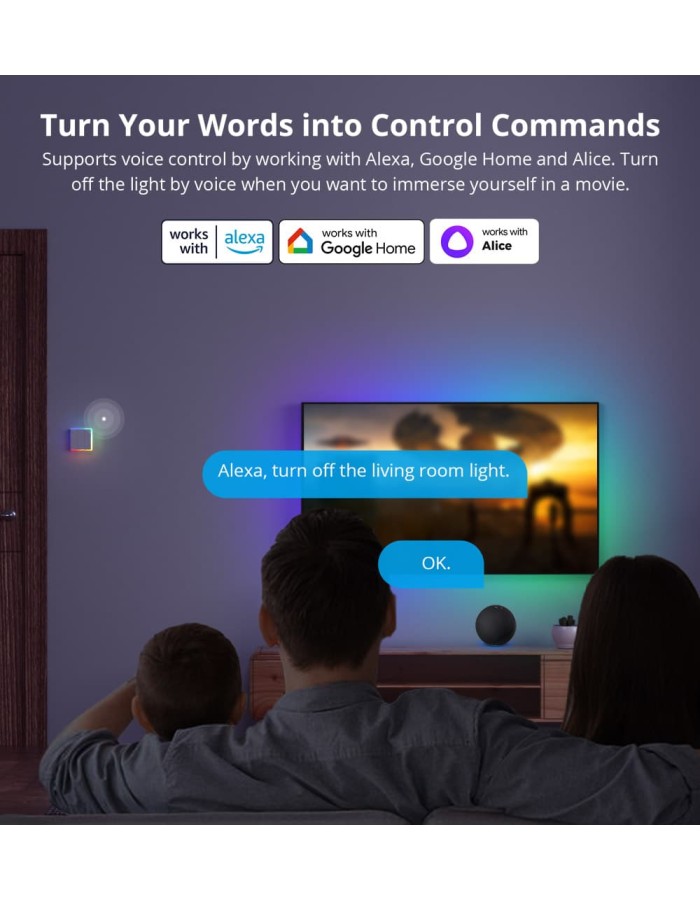 Sonoff T53C-WiFi Smart Wall Touch Switch 3-Button White