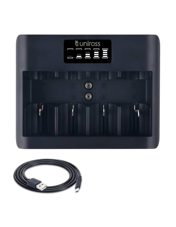 Uniross UCU008 Fast 2hr USB Charger for AA/AAA/C/D/9V Uniross UCU008 Fast 2hr USB Charger for AA/AAA/C/D/9V