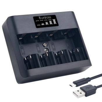 Uniross UCU008 Fast 2hr USB Charger for AA/AAA/C/D/9V