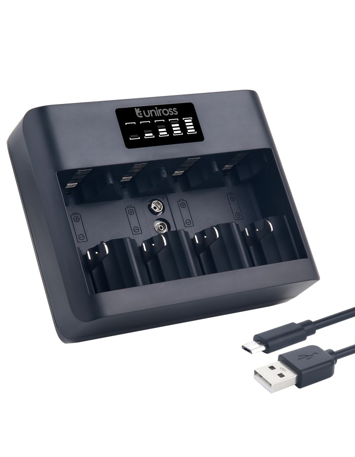 Uniross UCU008 Fast 2hr USB Charger for AA/AAA/C/D/9V Uniross UCU008 Fast 2hr USB Charger for AA/AAA/C/D/9V