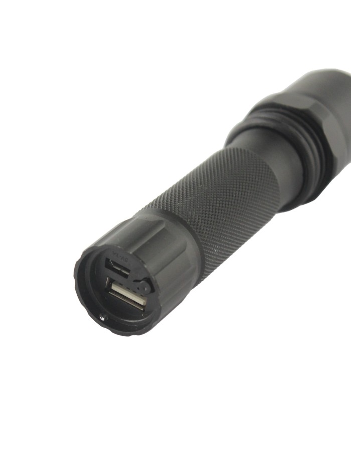 Uniross ULFL014 USB Rechargeable Pocket Flashlight IP54 300 lumens & Powerbank Function