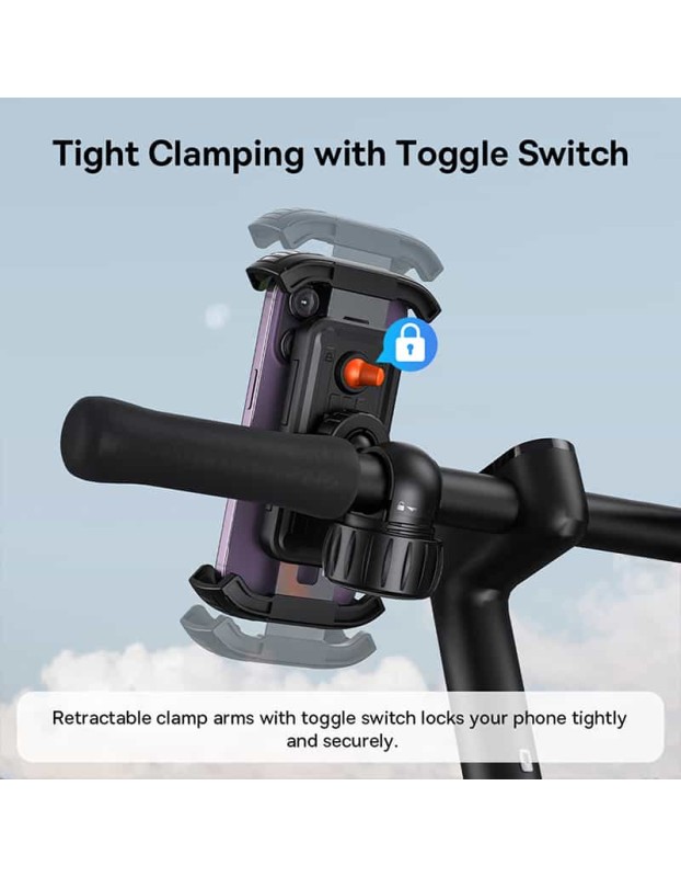 Baseus VA Motorcycle/Bicycle/Scooter Phone Holder QUICKGO Baseus VA Motorcycle/Bicycle/Scooter Phone Holder QUICKGO