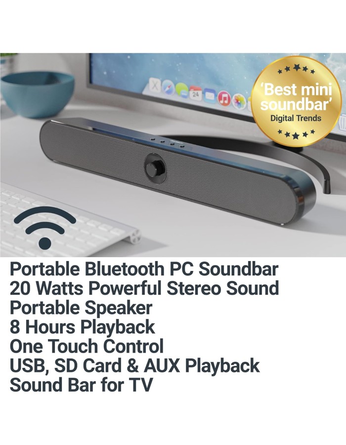 Majority ATLAS PC Soundbar 20W BT & USB