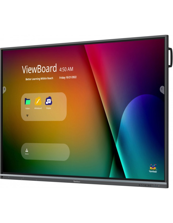 Viewsonic Viewboard Interactive Display Whiteboard 86" 4K Android 40-Point Touch 2.1 Speakers USB-C IFP8650-5F