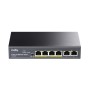 Cudy FS1006P 4-Port FE PoE Switch + 2 FE Uplink 60W with UK Plug