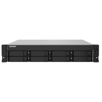 QNAP NAS 8-Bay Rackmounted ANL Quad-Core, 4GB RAM, Redundant PSU, PCIe Slot, 10GbE SFP+ & 2.5GbE TS-832PXU-RP