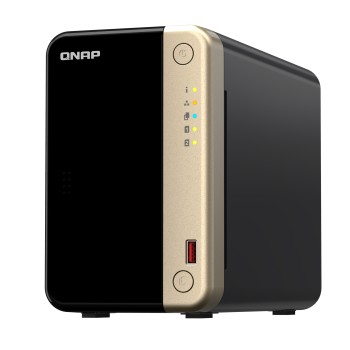 QNAP NAS 2-Bay Tower Intel Quad-Core, 8GB RAM, PCIe Slot, Dual 2.5GbE, HDMI 2.1 & SSD Caching TS-264