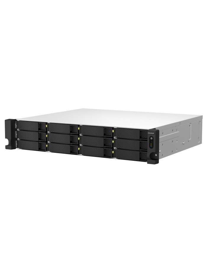 QNAP NAS 12-Bay Rackmount Intel Quad-Core, 8GB RAM, Redundant PSU, PCIe Slot & Dual 2.5GbE Ports TS-1264U-RP QNAP NAS 12-Bay Rackmount Intel Quad-Core, 8GB RAM, Redundant PSU, PCIe Slot & Dual 2.5GbE Ports TS-1264U-RP
