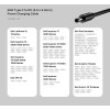 Unitek UCL USB-C to DC Cable 1.8m 65W for Dell 4.5*3.0mm C14120BK
