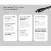 Unitek UCL USB-C to DC Cable 1.8m 65W for Lenovo 4.0x1.7mm C14118BK
