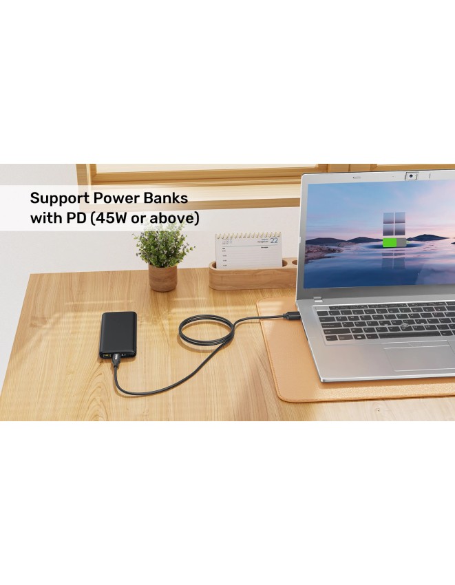 Unitek UCL USB-C to DC Cable 1.8m 65W for Acer 5.5*1.7mm C14119BK Unitek UCL USB-C to DC Cable 1.8m 65W for Acer 5.5*1.7mm C14119BK