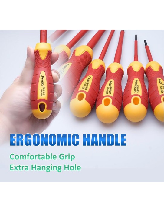 Proskit SD-8012 VDE Insulated Screwdriver Set of 7 pcs