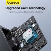 Baseus Charger Wall 65W USB-Cx2/USB-A UK+100W USB-C Cable Black Baseus Charger Wall 65W USB-Cx2/USB-A UK+100W USB-C Cable Black