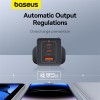 Baseus Charger Wall 65W USB-Cx2/USB-A UK+100W USB-C Cable Black Baseus Charger Wall 65W USB-Cx2/USB-A UK+100W USB-C Cable Black