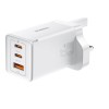 Baseus Charger Wall 65W USB-Cx2/USB-A UK+100W USB-C Cable White Baseus Charger Wall 65W USB-Cx2/USB-A UK+100W USB-C Cable White