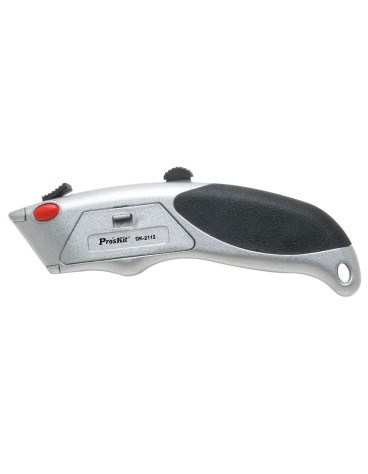 Proskit DK-2112 Heavy Duty Knife Non Slip Grip & Automatic Loading includes 6xBlades DK-2112 Proskit DK-2112 Heavy Duty Knife Non Slip Grip & Automatic Loading includes 6xBlades DK-2112