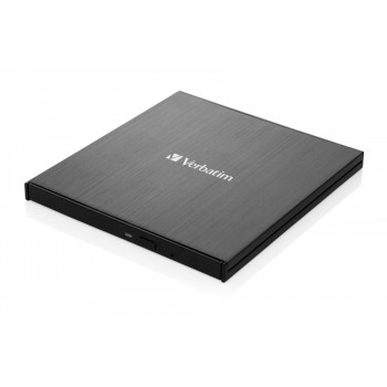 Verbatim External Slimline CD/DVD Writer USB 3.2 USB-C Black