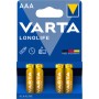 Varta Alkaline AAA 4pcs Longlife