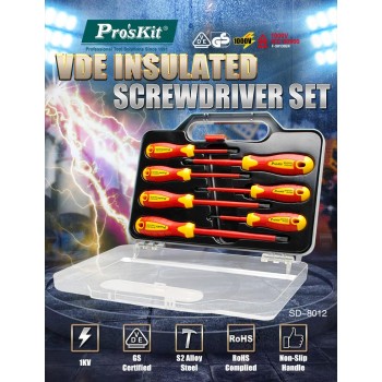 Proskit SD-8012 VDE Insulated Screwdriver Set of 7 pcs