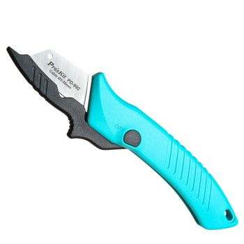 Proskit PD-992 Super Sharp Electricians Knife Anti Slip & Ergonomic with Dual Function Cover