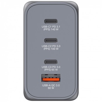 Verbatim GaN Charger 4 Port 240W USB A/C (EU/UK/US) GNC-240