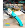 Proskit PD-992 Super Sharp Electricians Knife Anti Slip & Ergonomic with Dual Function Cover