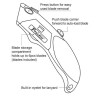 Proskit DK-2112 Heavy Duty Knife Non Slip Grip & Automatic Loading includes 6xBlades DK-2112 Proskit DK-2112 Heavy Duty Knife Non Slip Grip & Automatic Loading includes 6xBlades DK-2112
