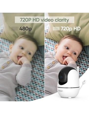 Bonoch BBM03 Portable Baby Monitor 7'' and PTZ Camera+Audio No WiFi Bonoch BBM03 Portable Baby Monitor 7'' and PTZ Camera+Audio No WiFi