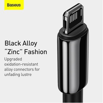 Baseus Cable Lightning to USB-A Tungsten Gold 1.0m Black