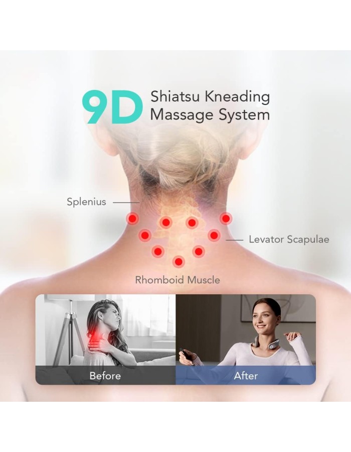 SKG Neck Massager Pulse-Heat-APP-Multiple Heads G7 Pro