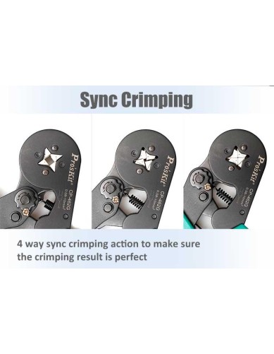 Proskit Crimping Tool Wire Ferrule Square Crimp 175mm CP-462G