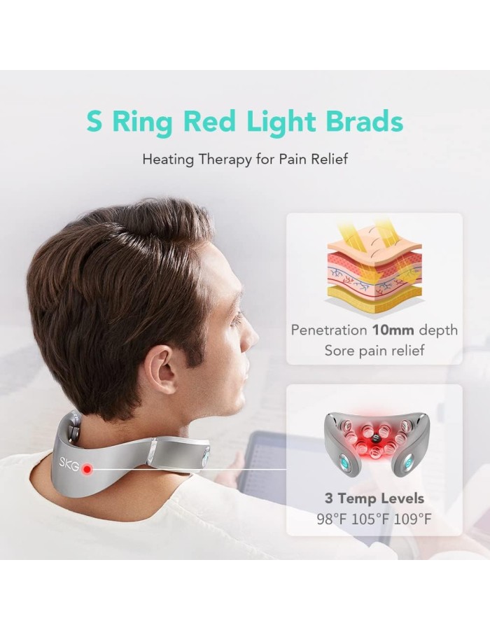 SKG Neck Massager Pulse-Heat-APP-Multiple Heads G7 Pro