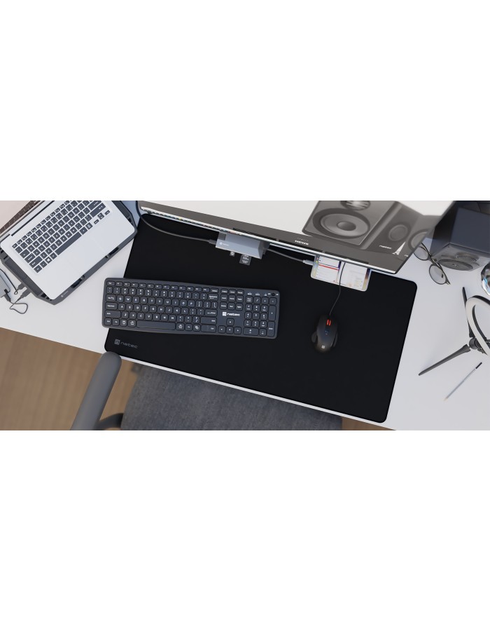 Natec COLORS SERIES XL Mousepad Obsidian Black