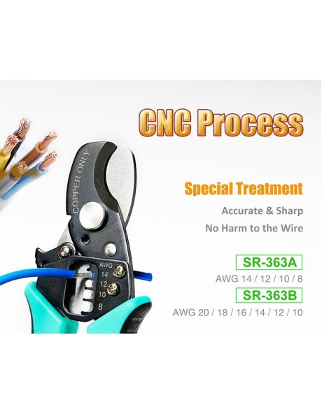Proskit Cutter and Cable Stripper 168mm SR-363B