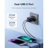 Baseus Charger Wall 40W USB-Cx2 UK MINI GaN5 Black