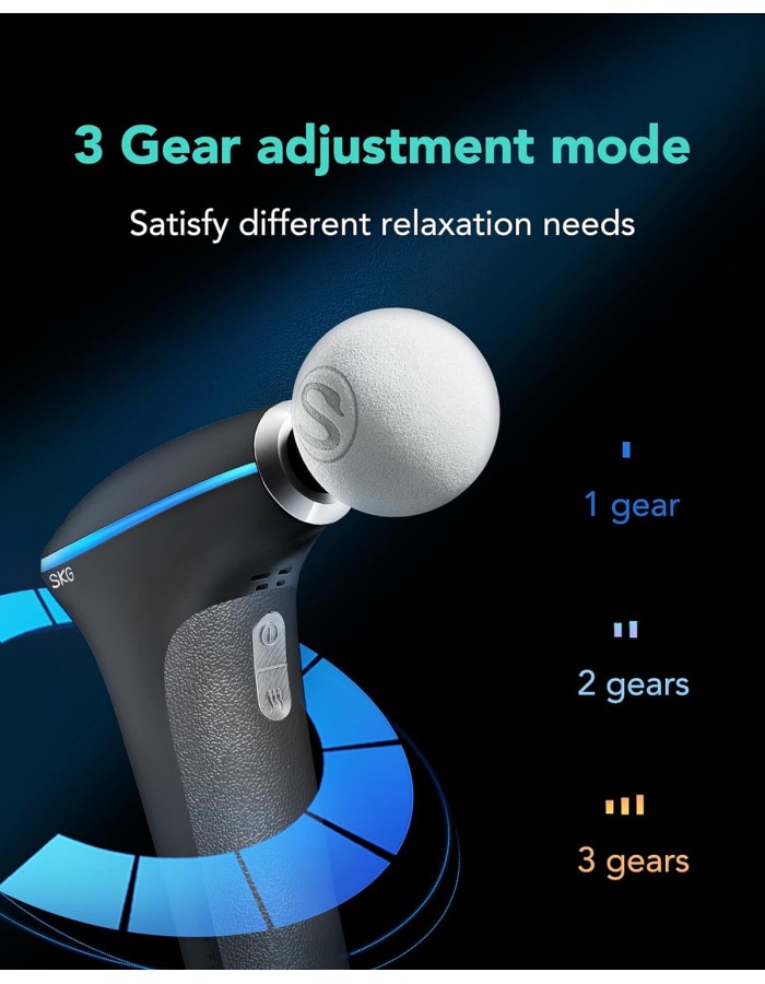 SKG Body Gun Massager Mini F5-EN Grey