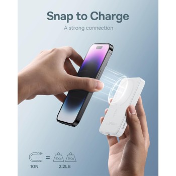 Baseus Powerbank 20W 5000mAh Magnetic Wireless White Baseus Powerbank 20W 5000mAh Magnetic Wireless White