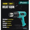 Proskit SS-611B Hot Air Gun 1500W Dual Temperature, Ceramic Heater & Double Insulated with Carry Case