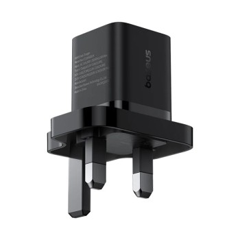 Baseus Charger Wall 30W USB-C UK MINI GaN5 Black Baseus Charger Wall 30W USB-C UK MINI GaN5 Black