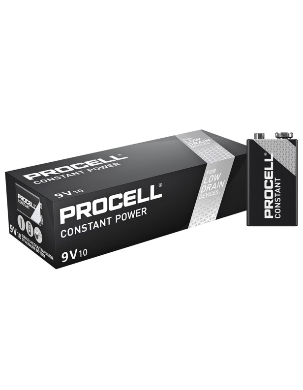 Duracell Procell Industrial 9V Batteries Box of 10pcs Duracell Procell Industrial 9V Batteries Box of 10pcs