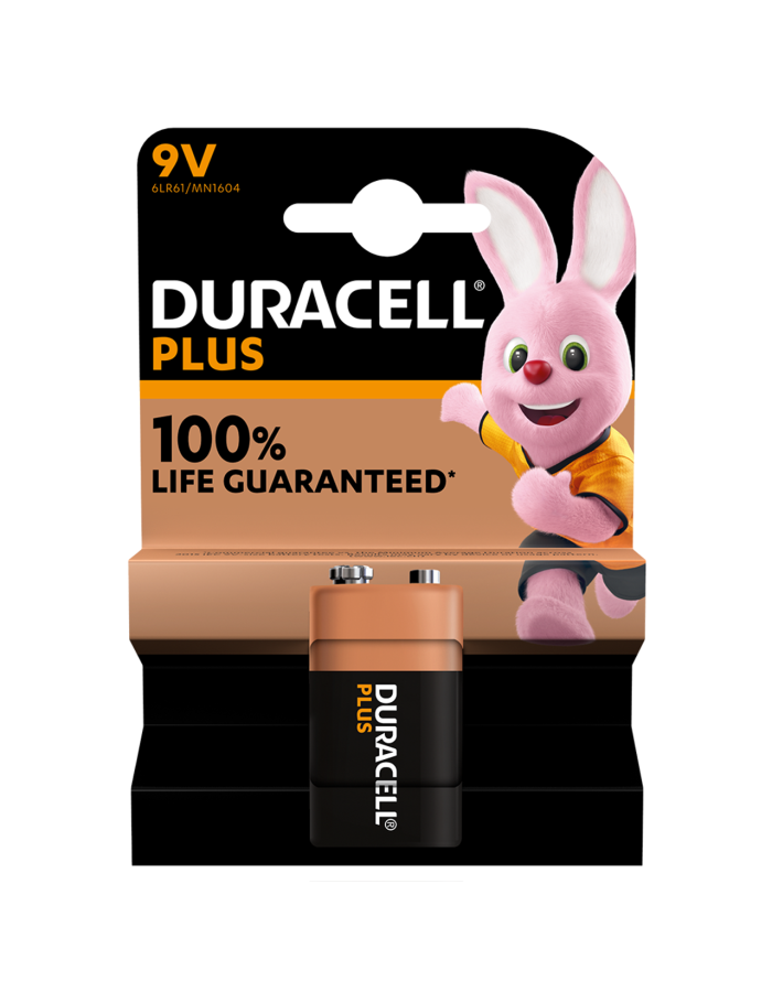 Duracell Alkaline 9V 1pc Battery Plus Duracell Alkaline 9V 1pc Battery Plus
